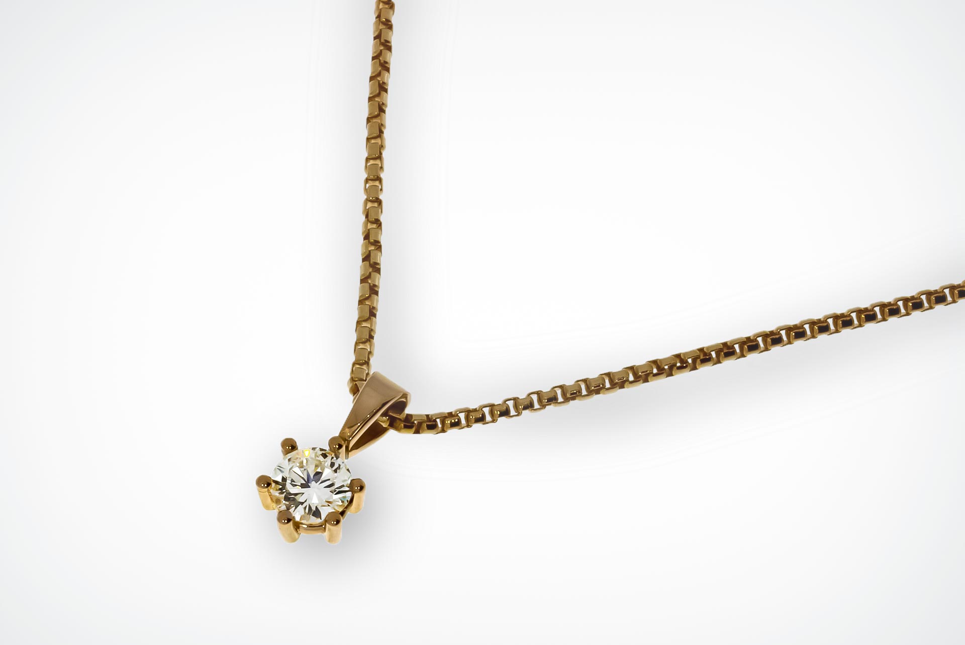 Brillantcollier 0,64 ct.