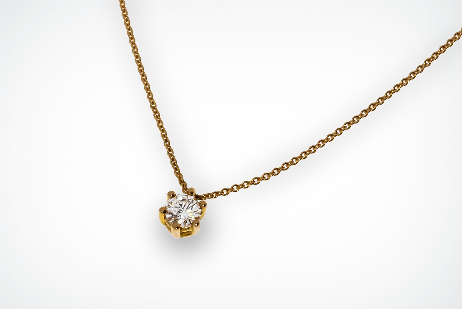 Brillantcollier 0,38 ct.