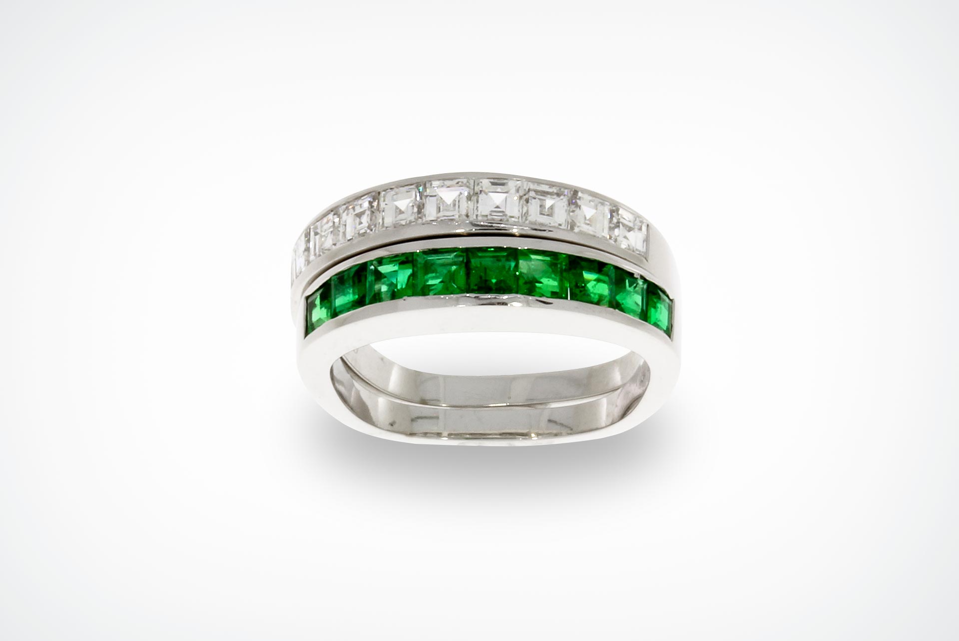 Smaragd-Diamant-Ring 2,43 ct.